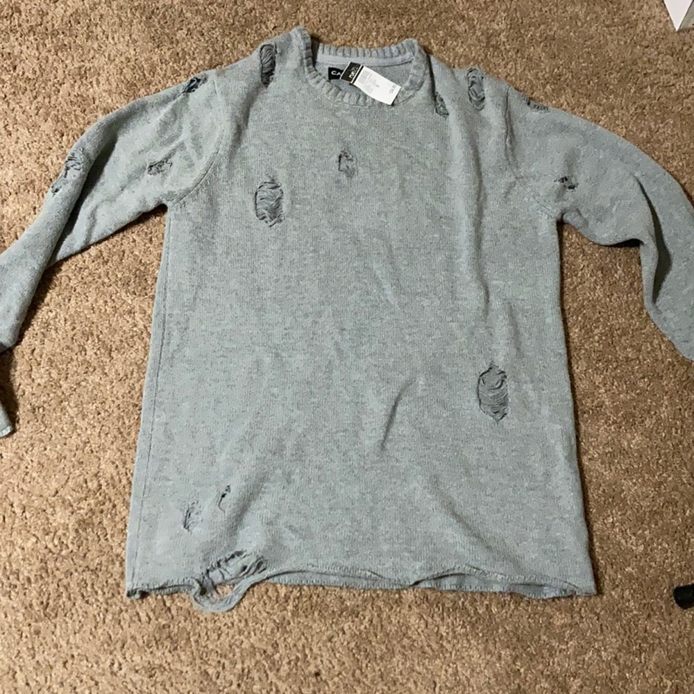 Gray sweater